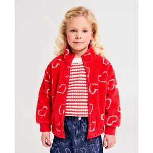 Zara Baby Shearling Heart Jacket Pre-Owned